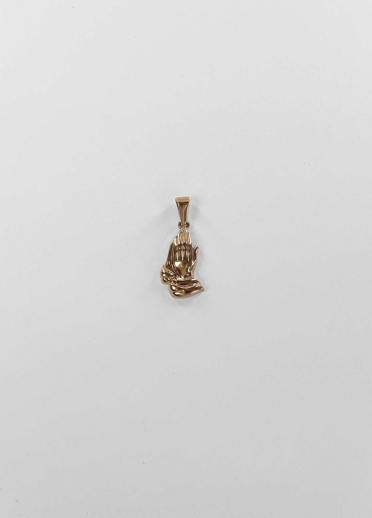 Praying Hands-vedhæng i guld på kæde