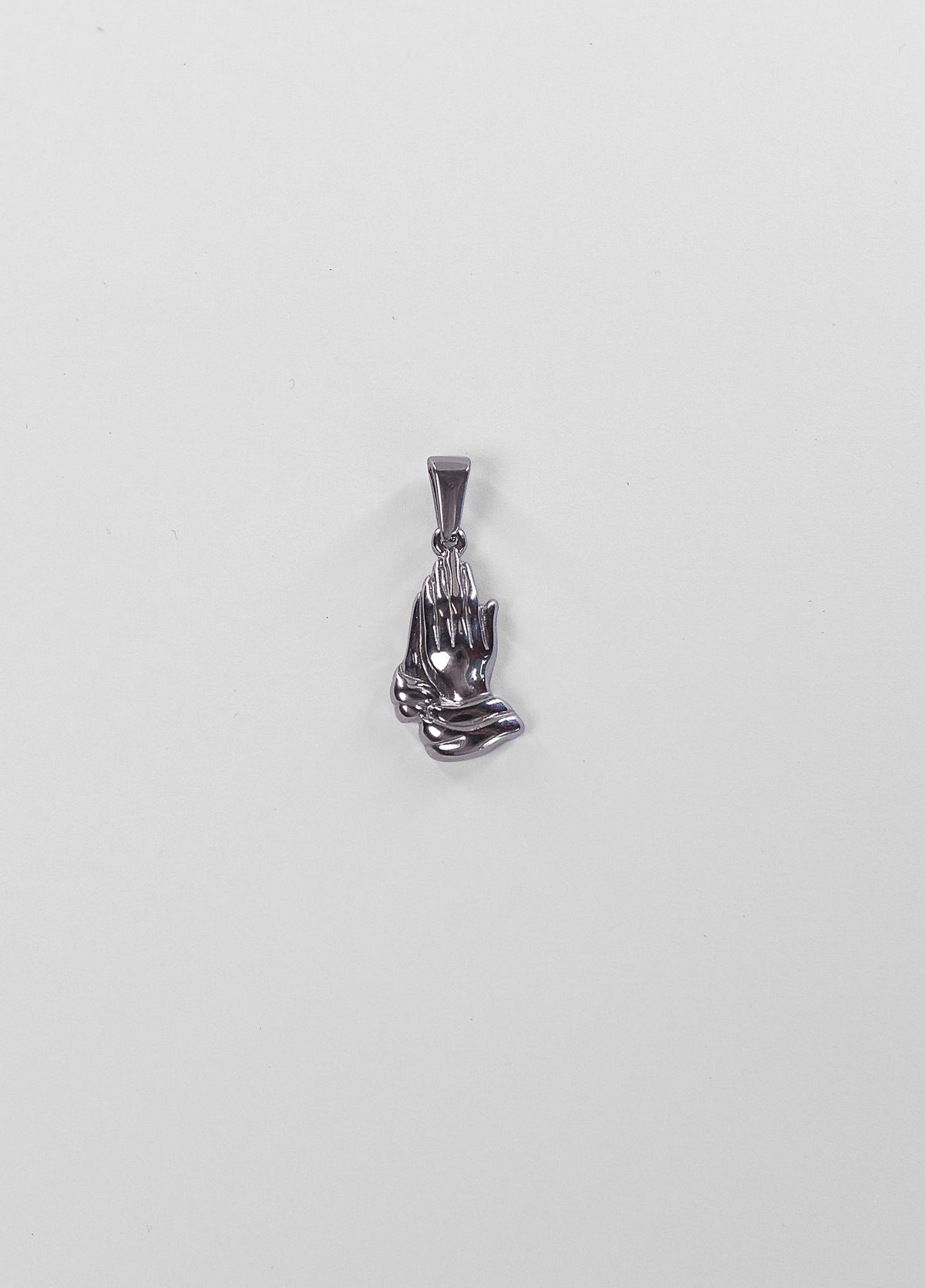 Praying Hands-vedhæng i sølv på kæde